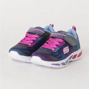Size 11 Toddler Skechers little girls size 11 Black and Pink Sneakers